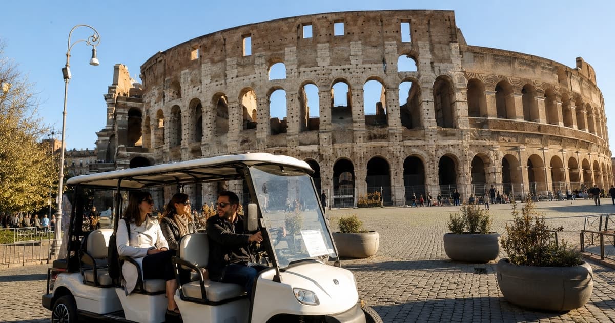Rome: Private Guided Golf Cart Tour Hidden Gems