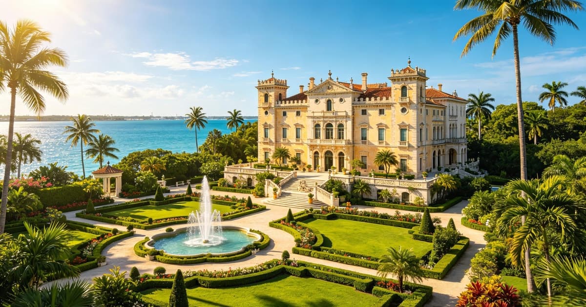 Miami: Vizcaya Museum & Gardens Guided Tour