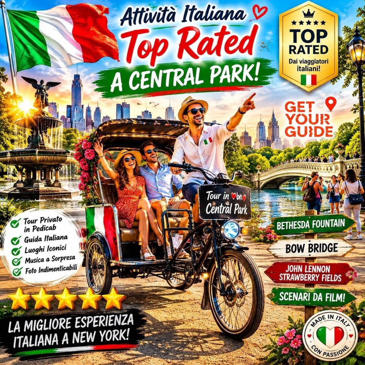NYC: Secret Central Park | The Most Loved Tour by Italians