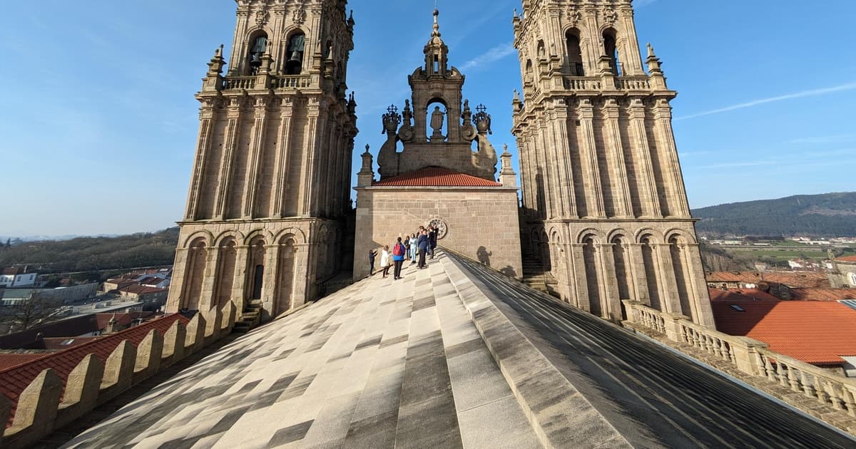 Santiago de Compostela: Visita a la catedral y los tejados de la torre de la Carraca