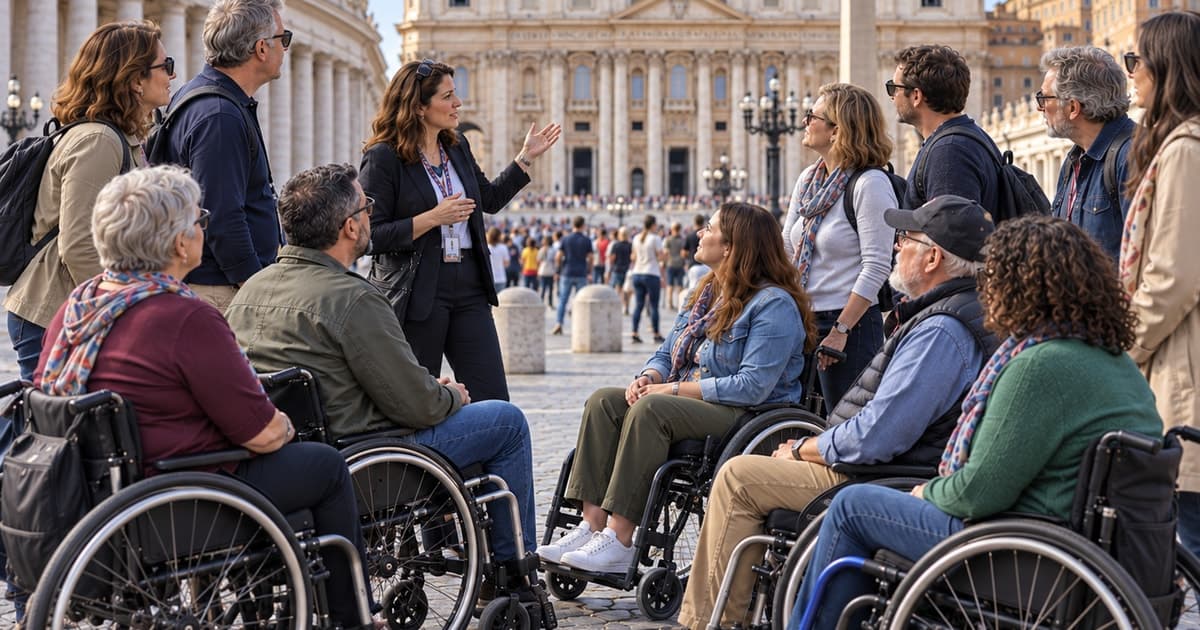 Roma: tour guiado de la basílica de San Pedro para usuarios de sillas de ruedas