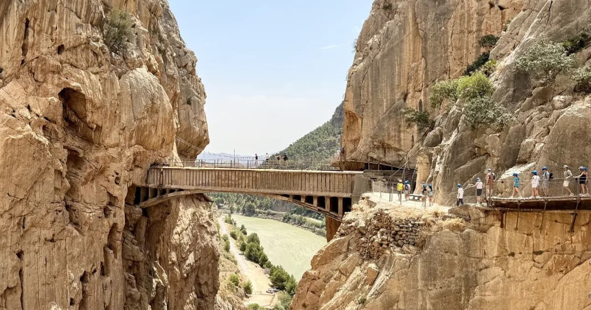 Desde Málaga: tour de tarde a la sombra por el Caminito del Rey