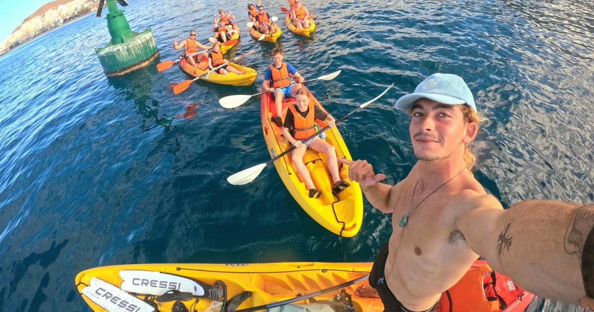 Tenerife: tour en kayak y esnórquel en grupo reducido con fauna marina