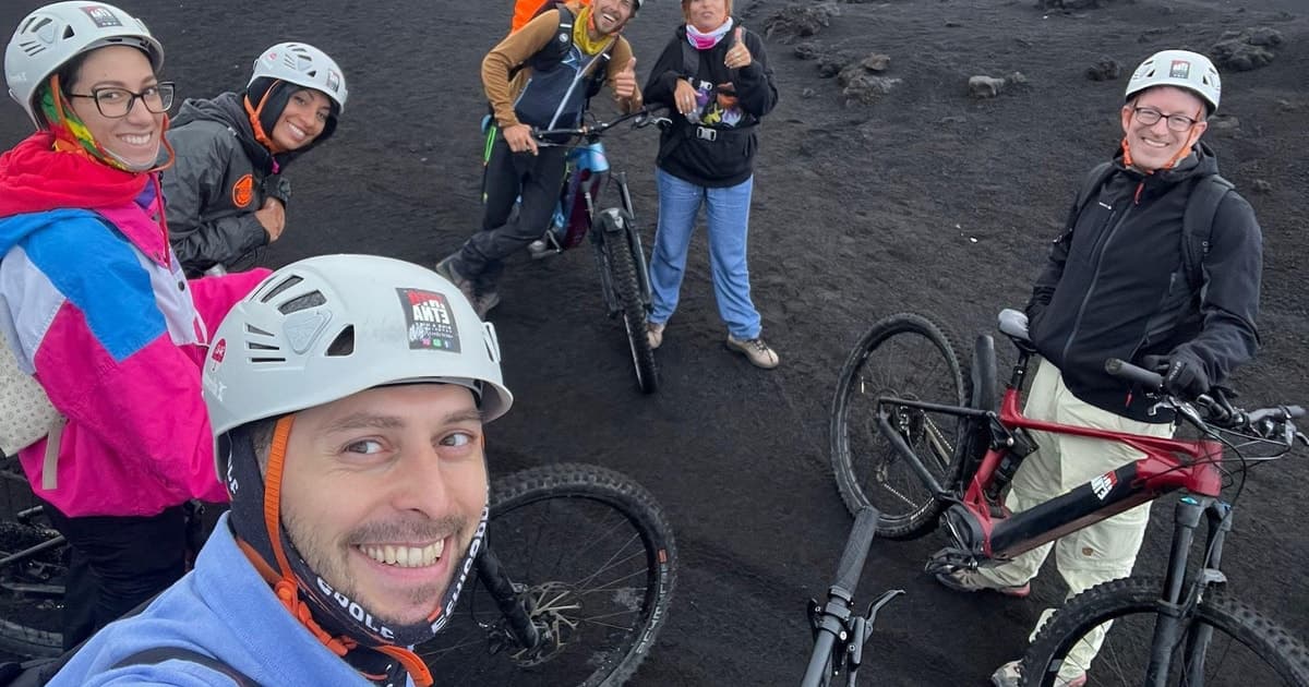 Monte Etna: tour en bici eléctrica con guía vulcanólogo
