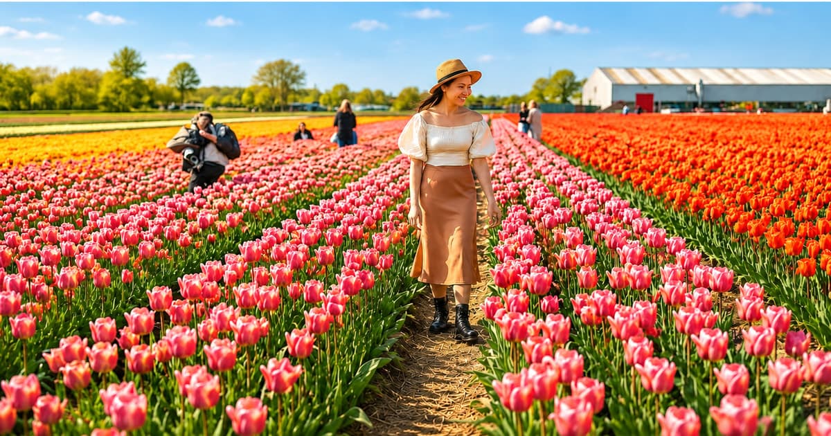 Amsterdam: Keukenhof, Tulip Farm Visit & Windmill Cruise