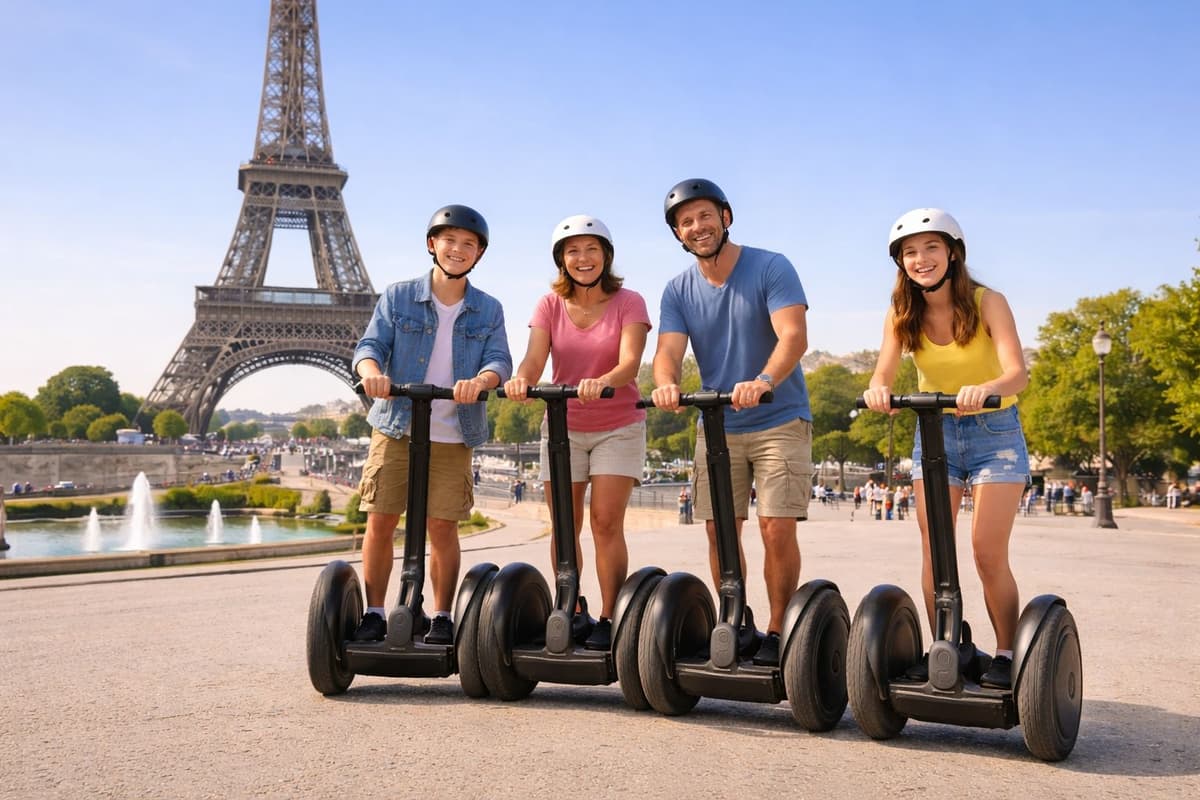 Paris: Private Family Segway Tour Eiffel Tower Local Guide