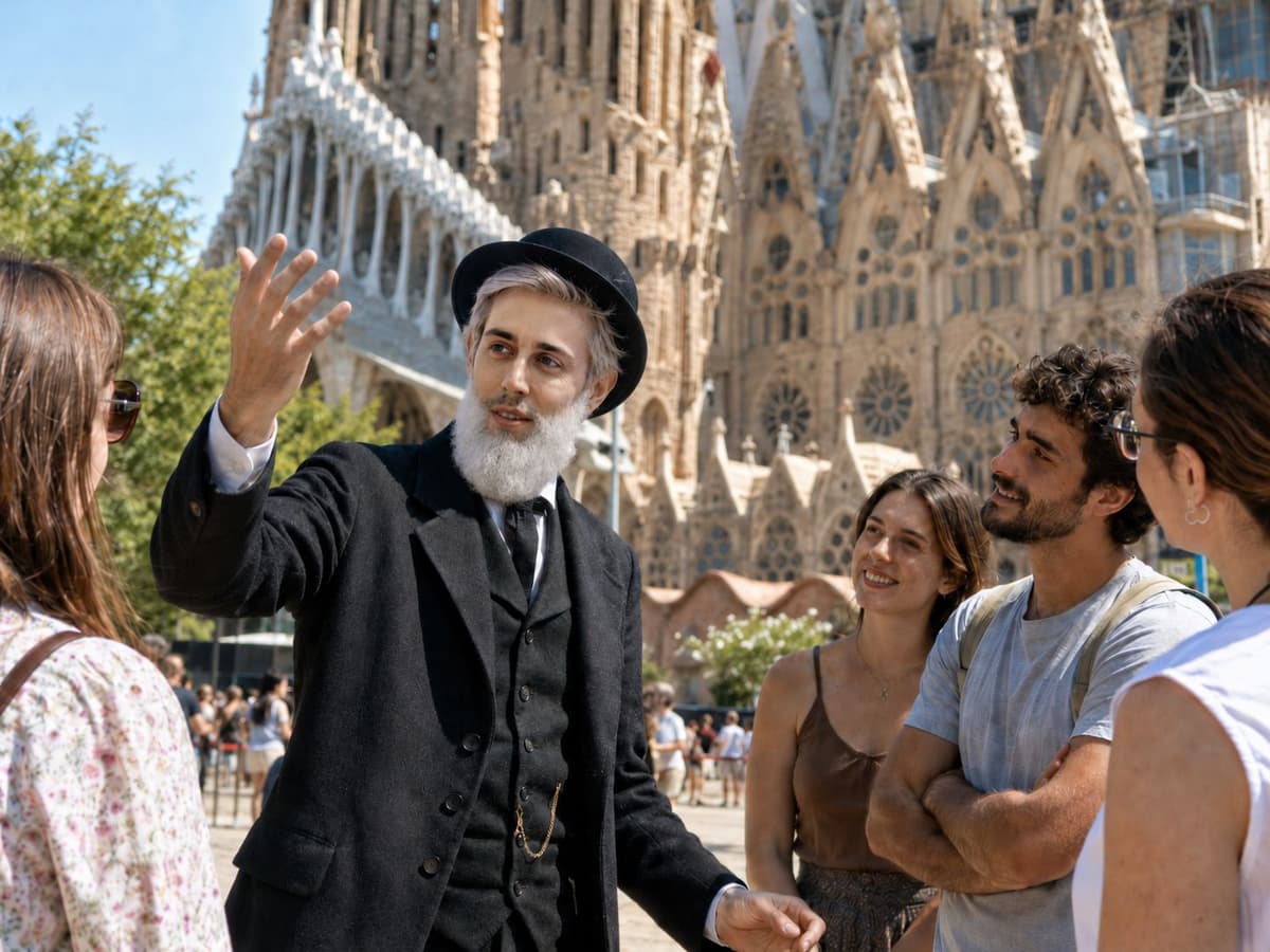 Gaudí cobra vida: tour teatralizado por el exterior de Sagrada Familia