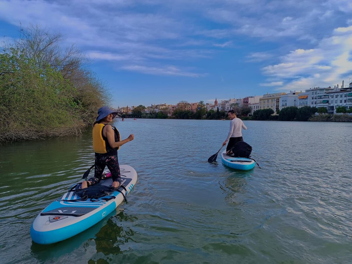Excursión de Paddle Surf: Sevilla Histórica, Triana y La Cartuja