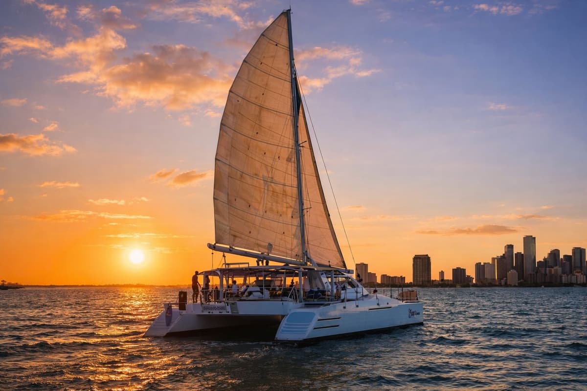 Ultimate Miami Luxury Sunset Cruise with Open Bar & Snacks
