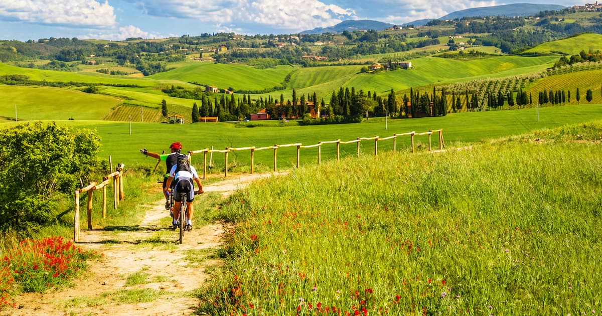 From Florence: Tuscany E-Bike Experience with Lunch & Wine