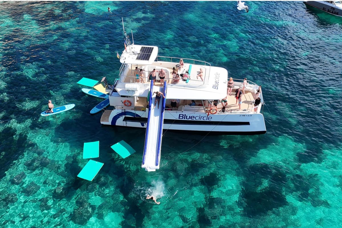 Palma: catamarán de lujo con esnórquel, surf de remo, bebida y aperitivos