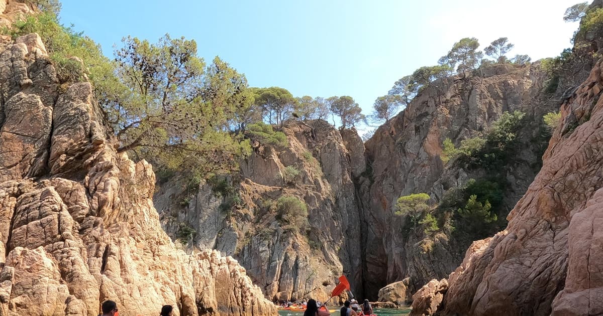 From Barcelona: Costa Brava Kayak & Snorkel in S'Agaró Bay