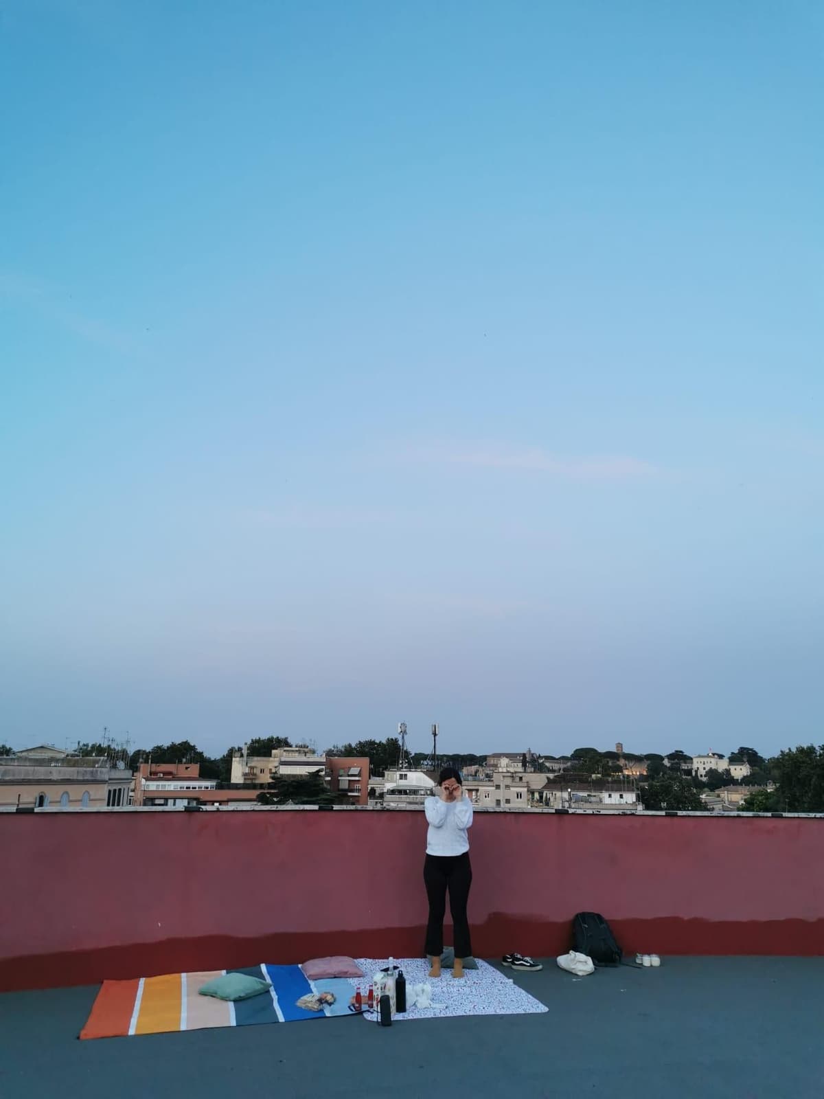 Rome: Trastevere Sunrise or Sunset Terrace Meditation