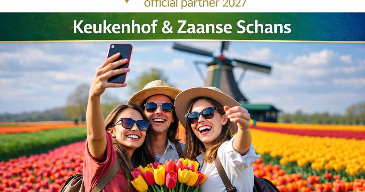 Amsterdam: Keukenhof & Zaanse Schans Day Tour + Flex Return