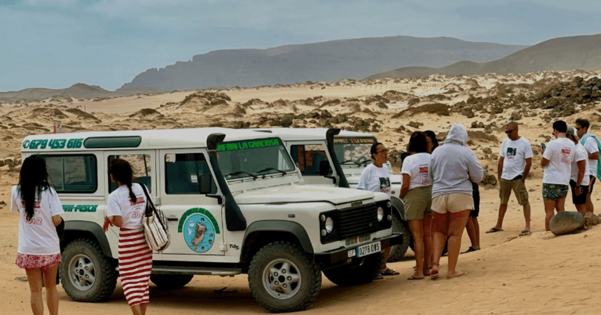 La Graciosa: tour en 4x4 por el norte de la isla con paradas en la playa