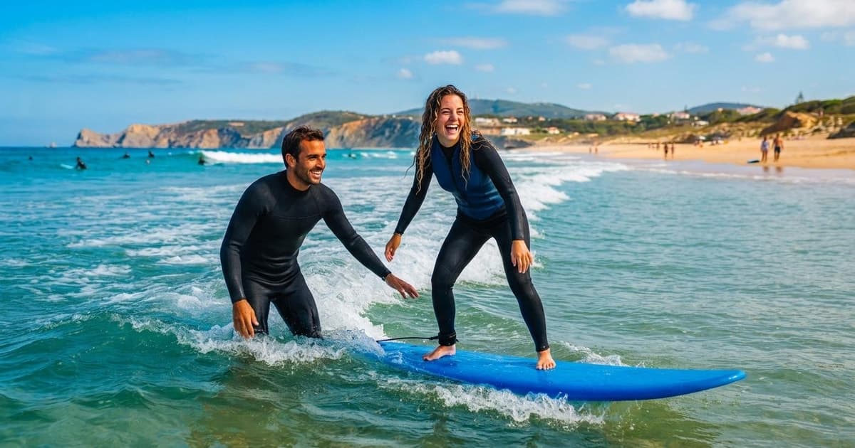 Private Surf Class for two at Matosinhos Beach