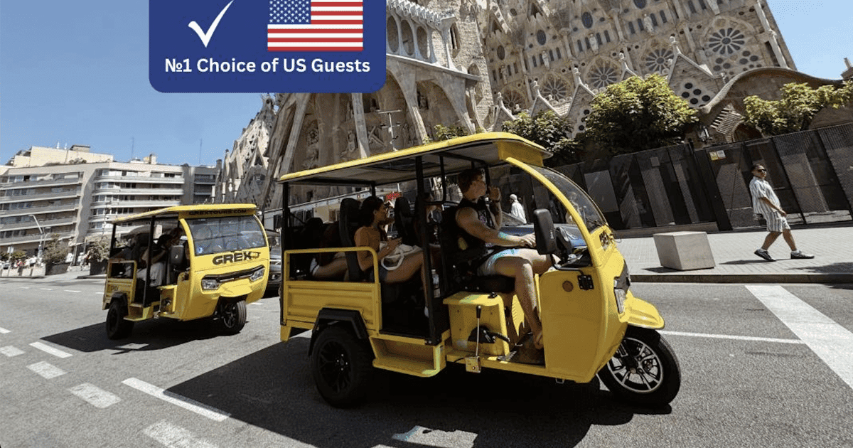 Barcelona: Electric Tuk-Tuk Tour with Local Guide