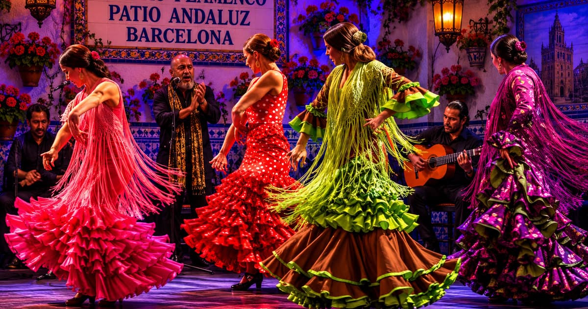 Barcelona: Flamenco en El Patio Andaluz con Cena Opcional