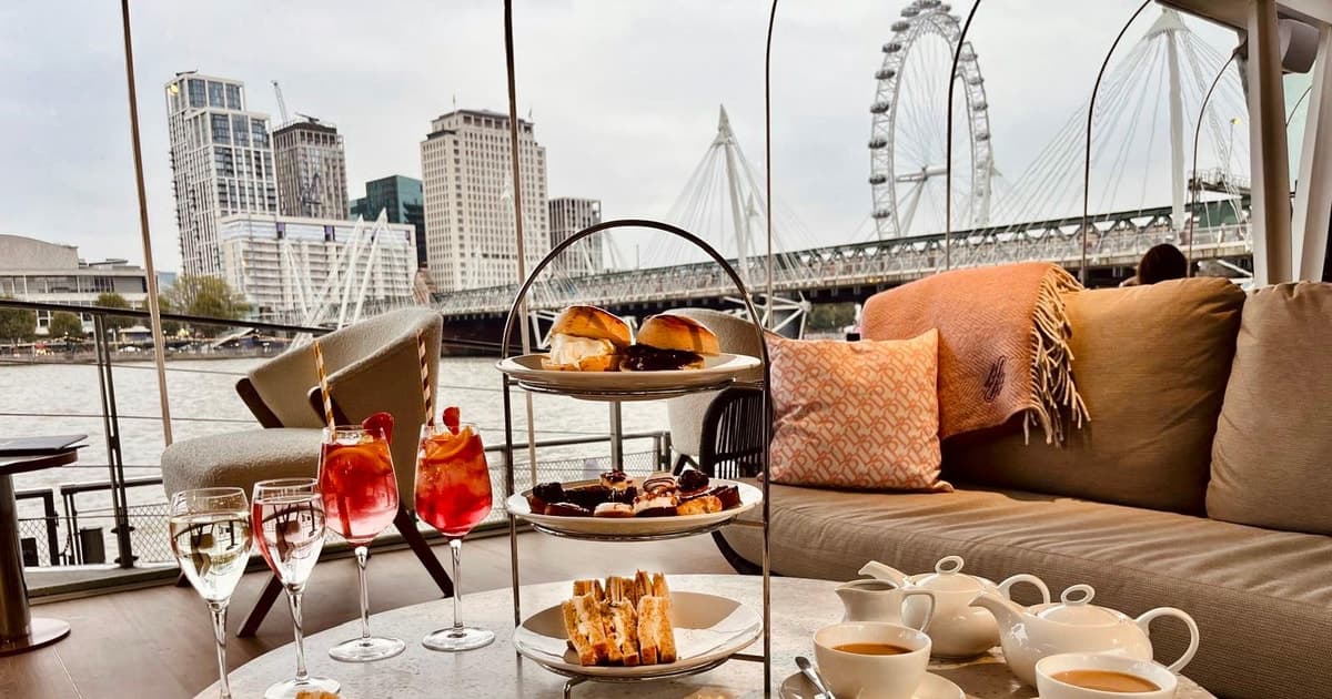 London: Riverside Afternoon Tea with Champagne or Gin