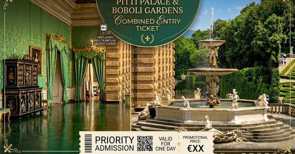 Florence: Boboli Gardens & Pitti Palace self guided tour