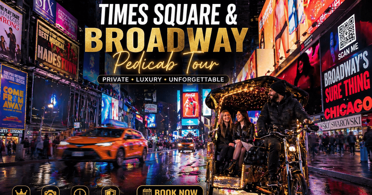 New York City: Times Square & Broadway Night Pedicab Tour