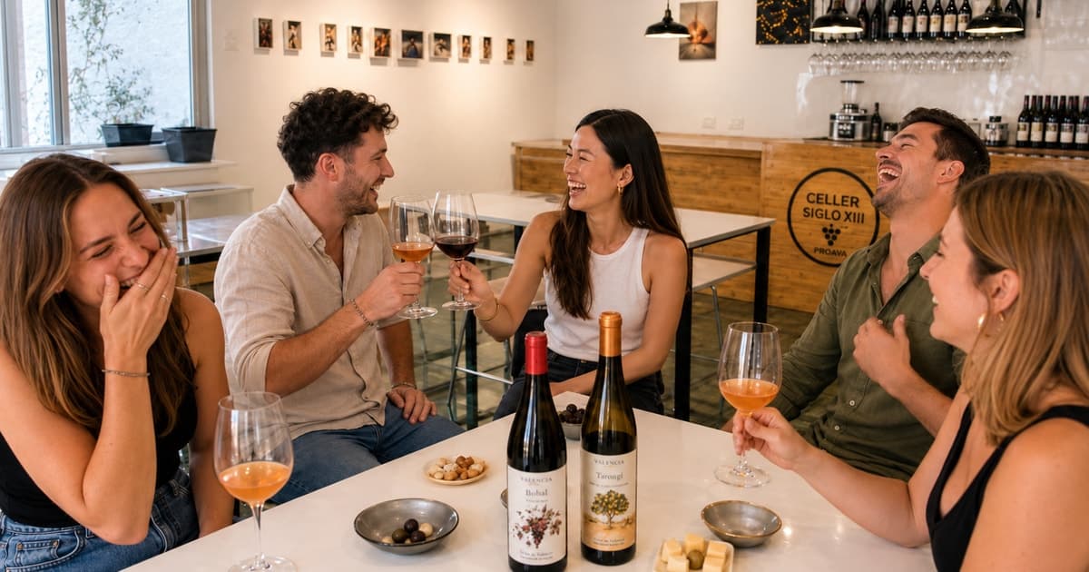 Valencia: bodega del siglo XIII, 3 vinos y tapas locales