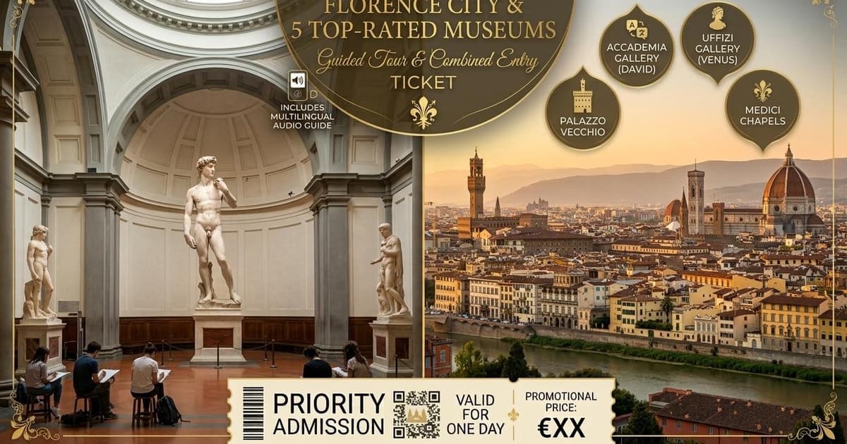 Florence: Guided City Tour with 5 Top-Rated Museums