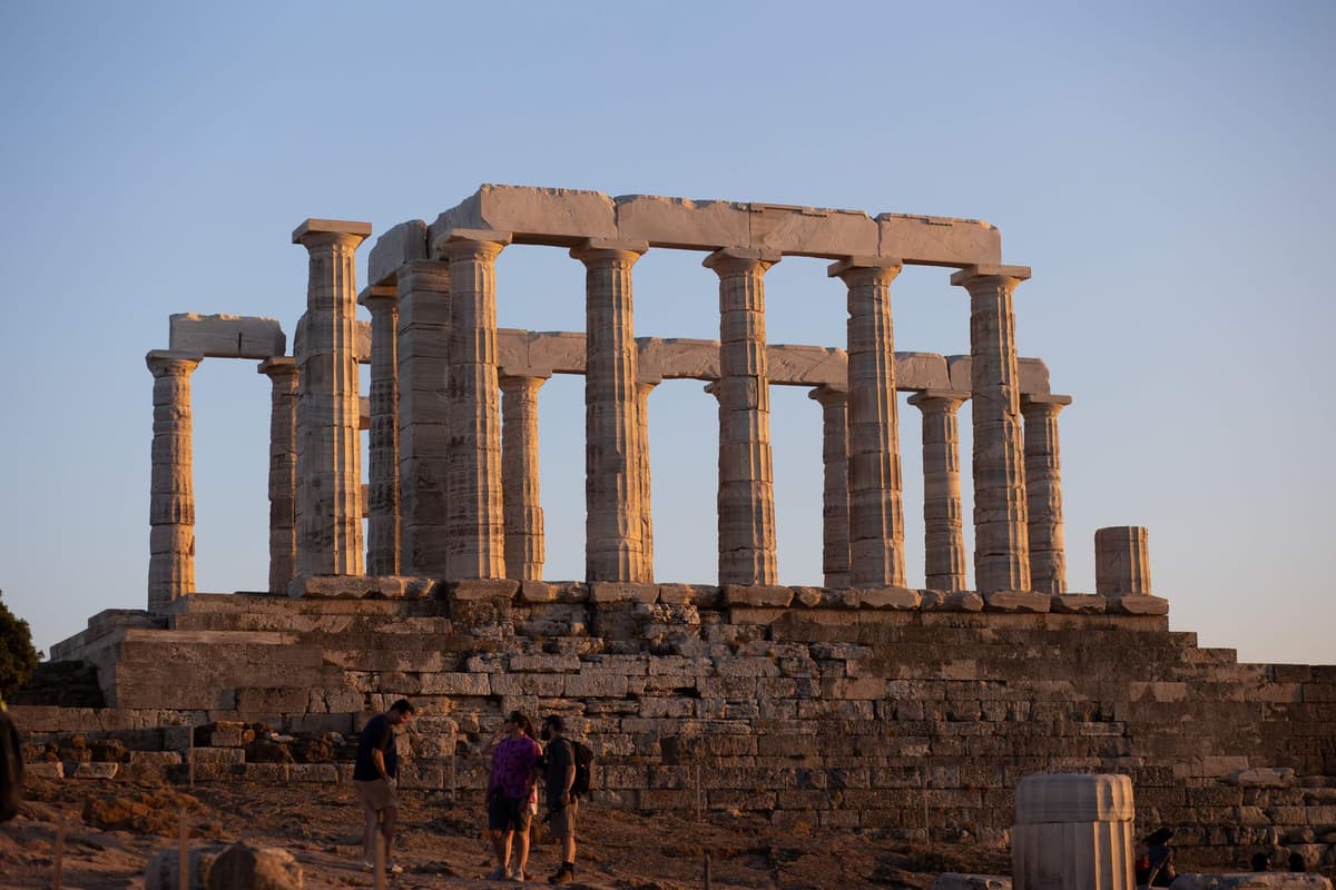 Atenas: excursión al atardecer al cabo Sunión y al templo de Poseidón