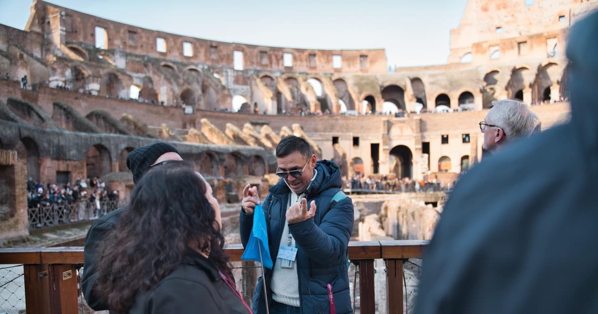 Roma: tour del Coliseo subterráneo, la arena, el Foro y las colinas