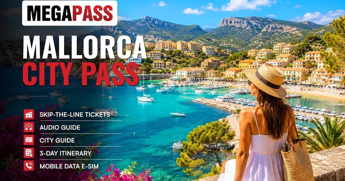 Catedral de Palma, tour en autobús y barco con paradas libres (24 h)