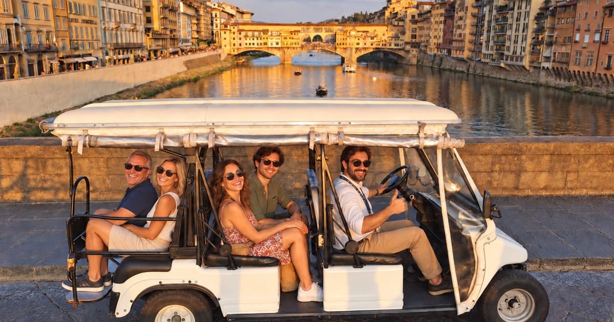 Florence: Private Panoramic Golf Cart Tour with Local Guide