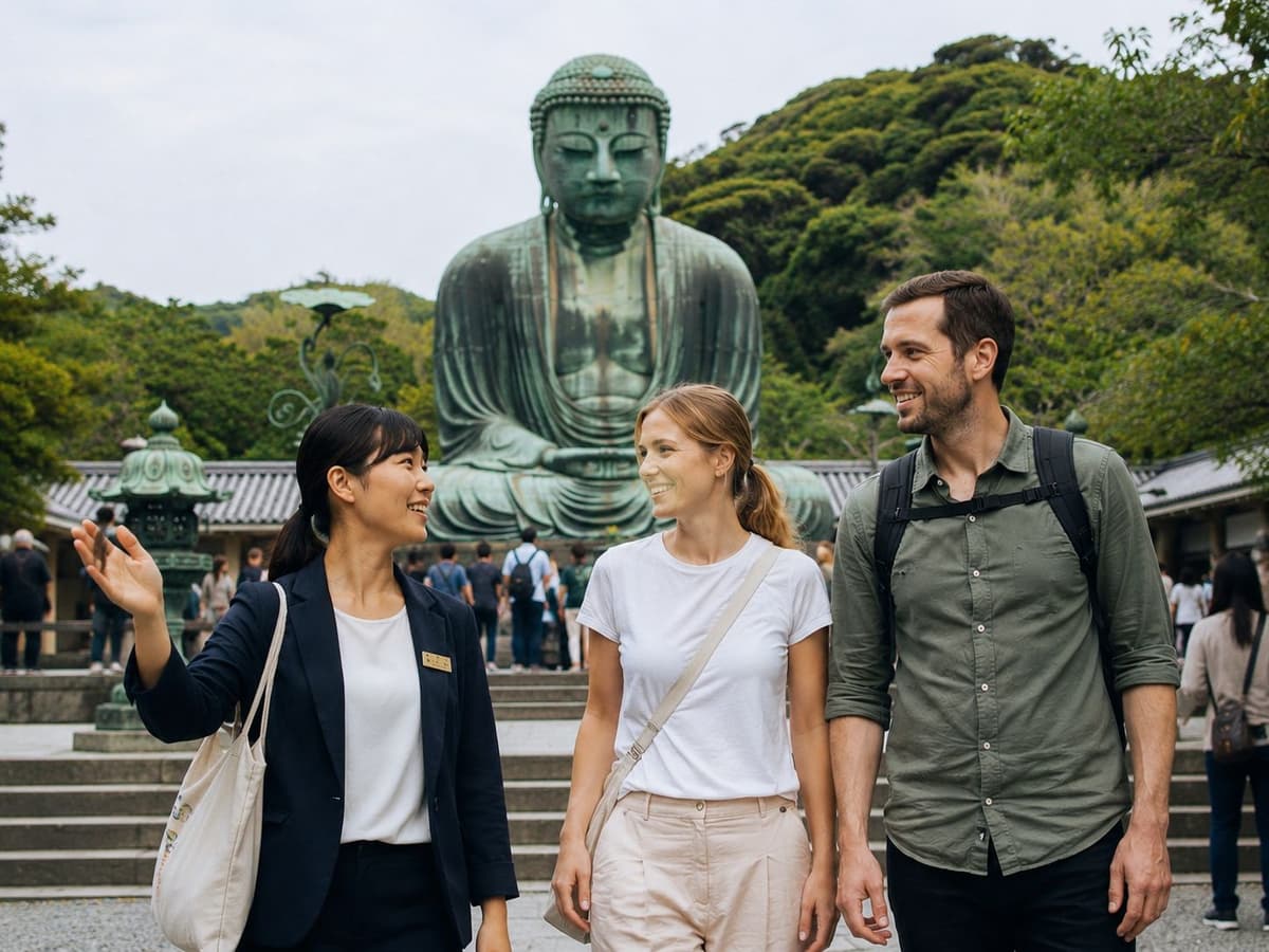 From Tokyo: Kamakura Great Buddha & Heritage Walking Tour