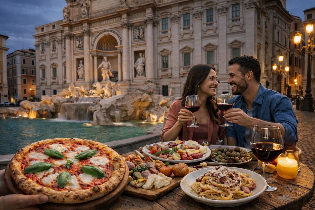 Rome Food & Sightseeing Walking Tour from Colosseum