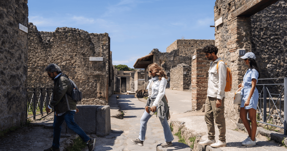 Roma: excursión de un día a Pompeya y Nápoles en tren de alta velocidad con almuerzo incluido