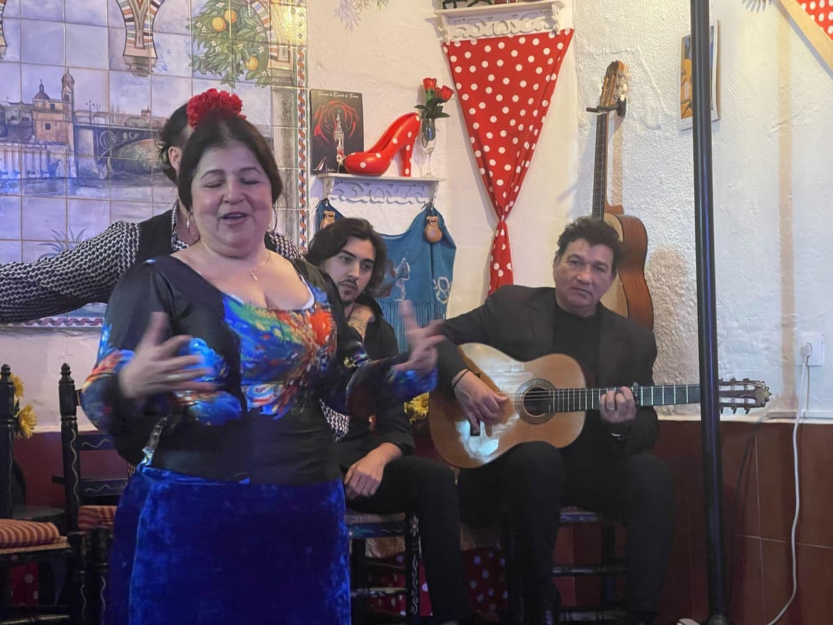 Sevilla: tour de flamenco y tapas. Espectáculo, tapas y bebidas