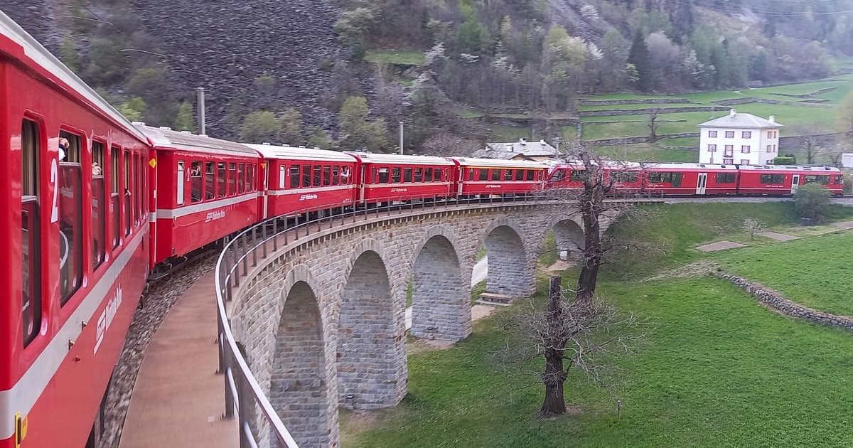 From Milan: Bernina Train, Swiss Alps & St. Moritz Day Trip