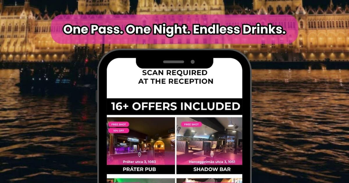 Pase de vida nocturna de Budapest: bebidas gratis y ofertas especiales