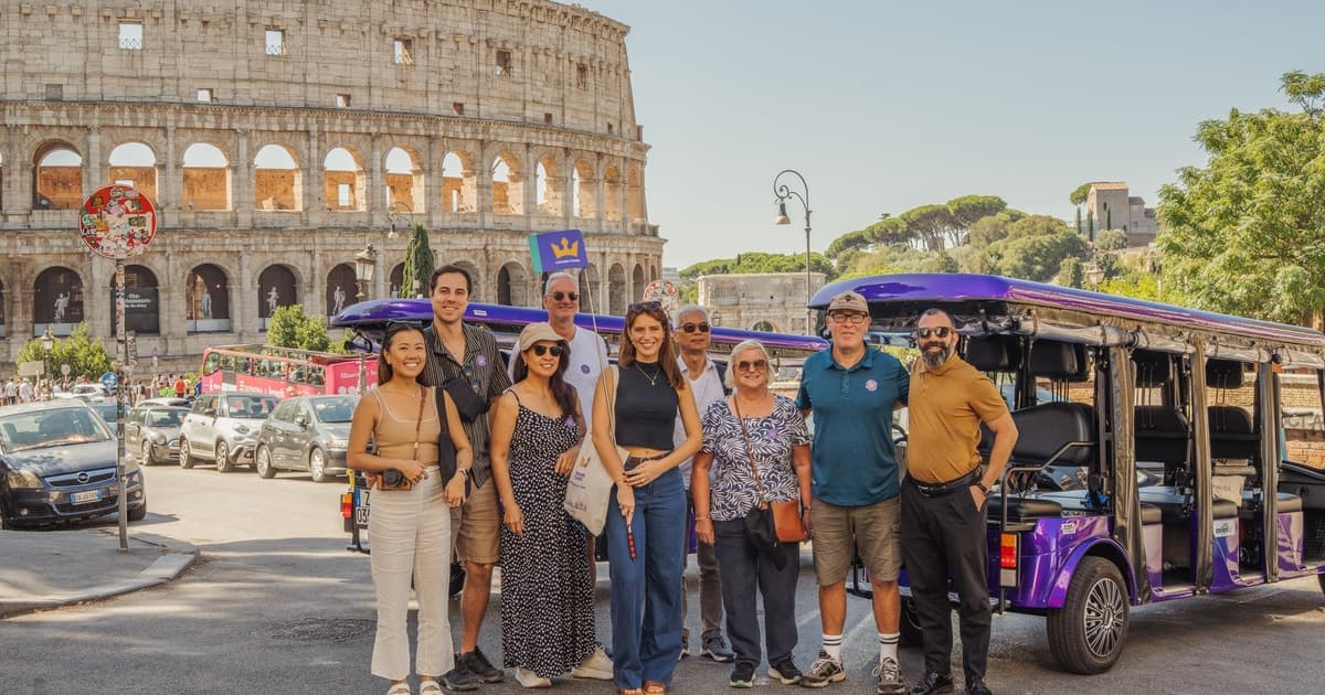 Rome: Golf Cart Tour + Colosseum, Vatican, or Cooking Class