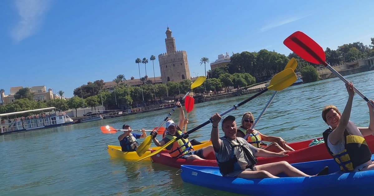 Kayak tour of historic Seville, Triana and Cartuja