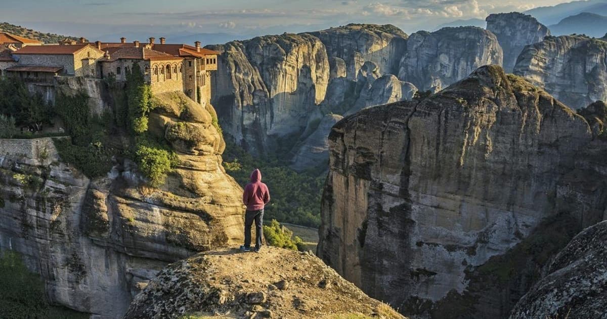 Athens to Meteora monasteries & hidden gem the 130000bc Cave
