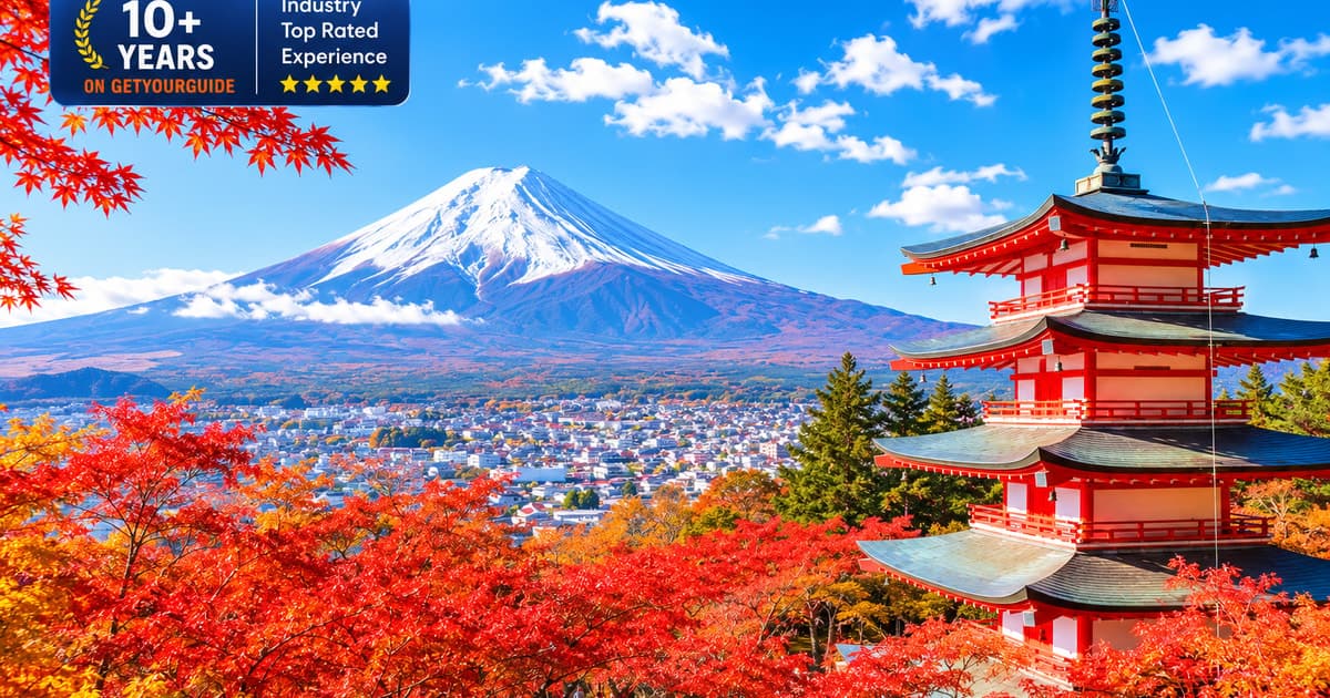 Tokyo: Mt. Fuji, Chureito Pagoda, Oshino Hakkai & Oishi Park