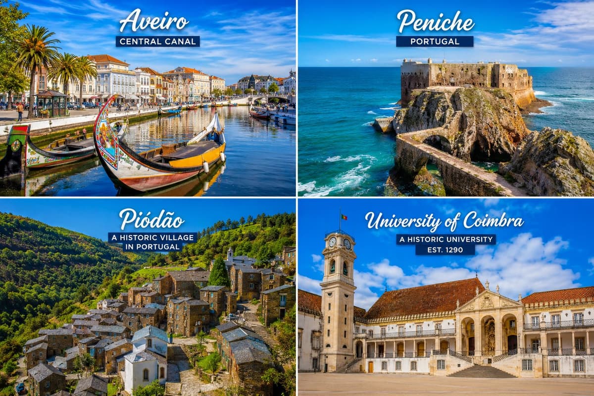 Lisbon: Aveiro, Coimbra, Piódão, Peniche Full-Day Guide Tour