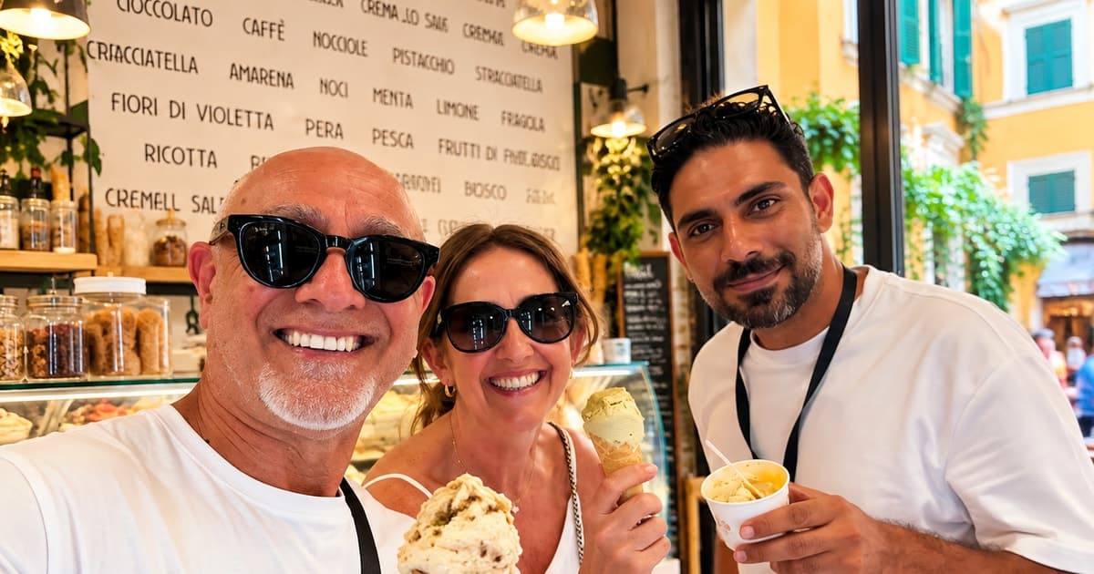 Rome: Premium Food Tour with 3 Pastas, Wine & Gelato