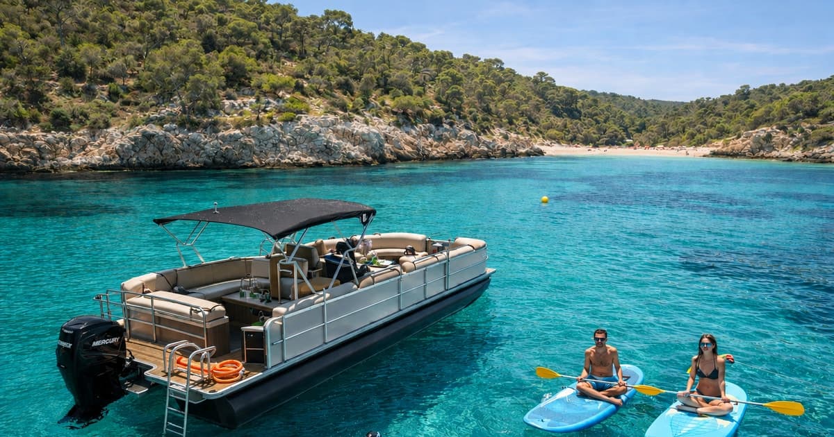 Mallorca: tour en barco compartido relajado, paradas para nadar y bebidas