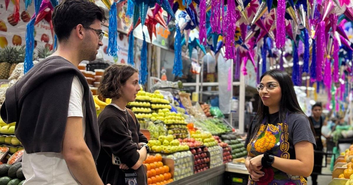 Ciudad de México: clase de cocina casera con un chef y mercado de San Cosme