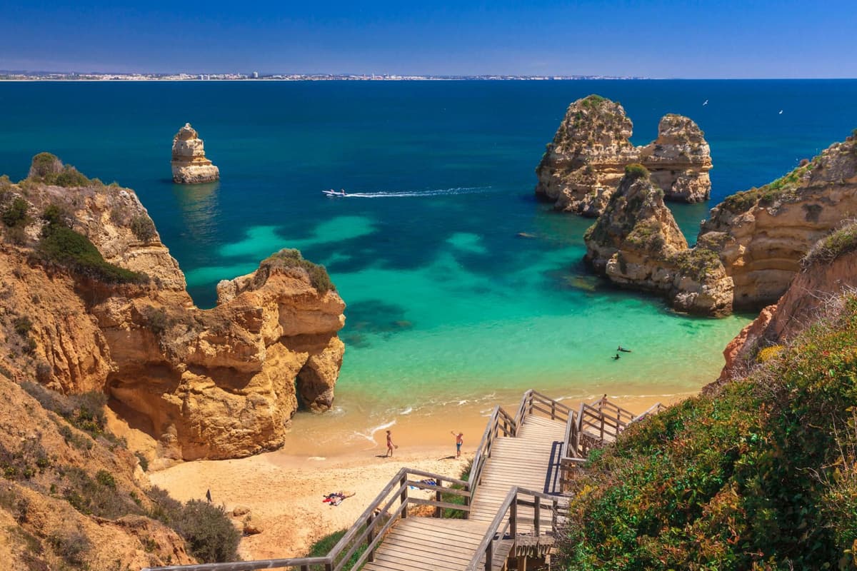 De Lisboa: Algarve Privado com Barco às Grutas de Benagil