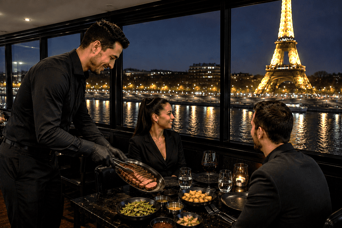 Infinite Entrecôte Experience Cruise en París, Sena