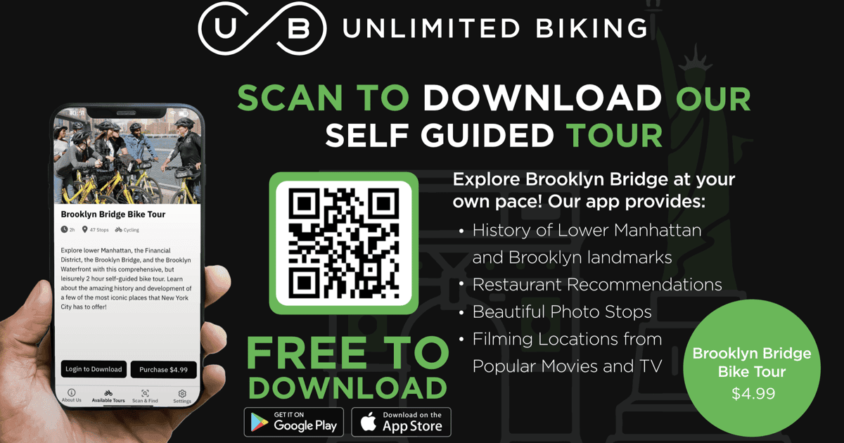 Brooklyn Bridge Self-guided Bike Tour App - Audio + Written