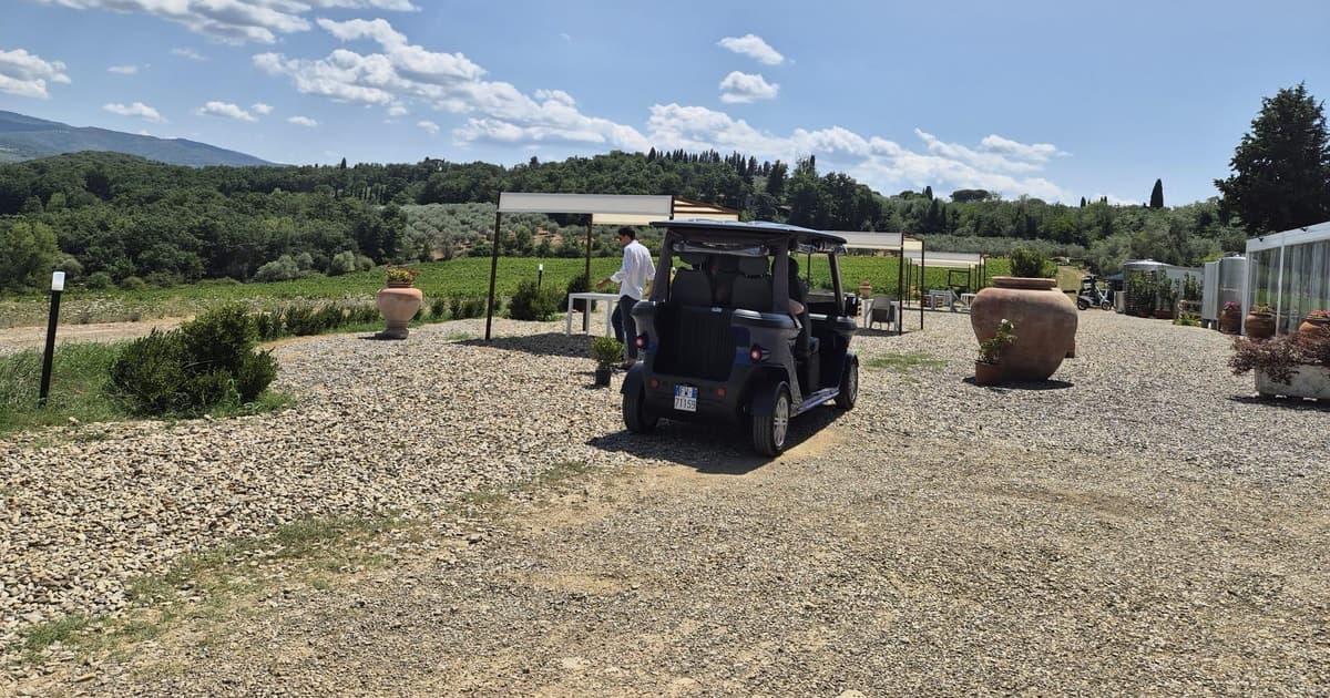 Florence: Countryside Golf Cart, Wine & Farm-to-Table Meal