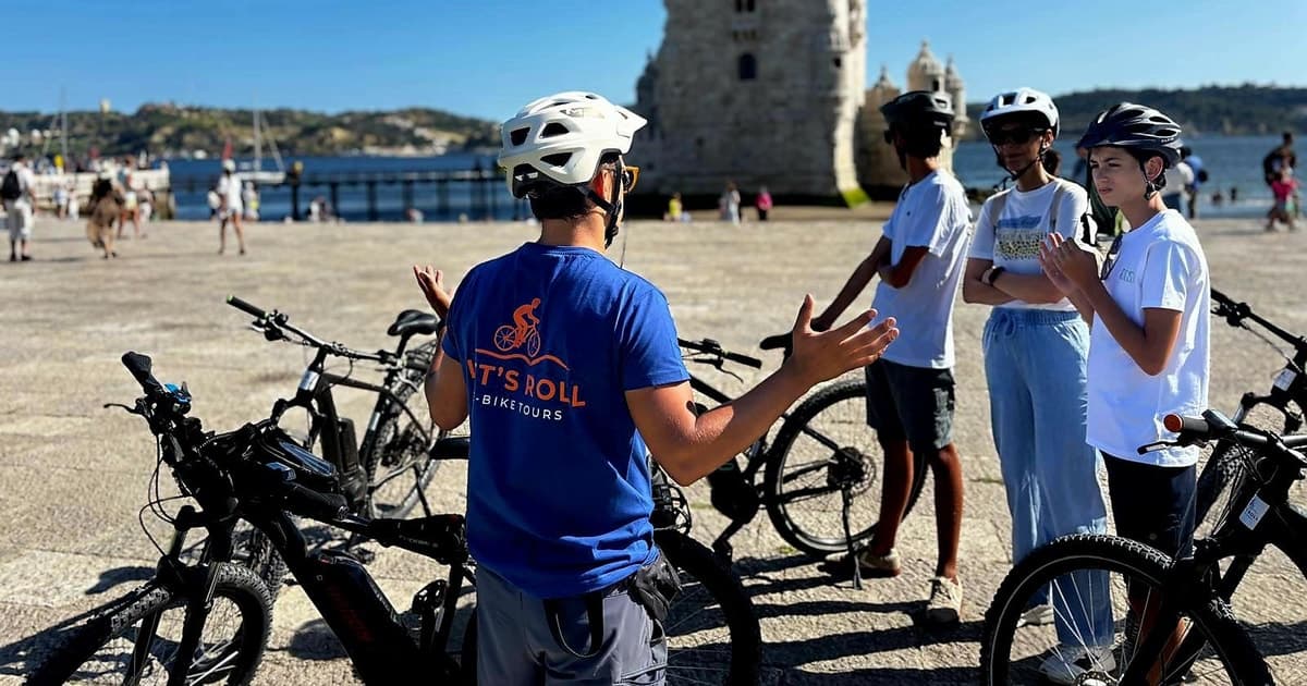 Lisboa y Belém: tour en bici eléctrica con brindis y degustaciones junto al río
